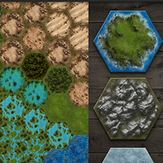 hexagon tiles game environment